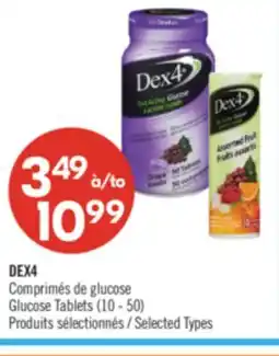 Pharmaprix DEX4 Comprimés de glucose Glucose Tablets offer