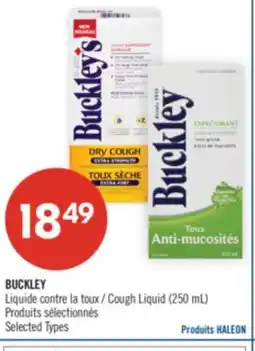 Pharmaprix BUCKLEY Cough Liquid offer
