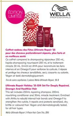 Pharmaprix Wella Ultimate Repair 3-Piece Hair Care Trio offer