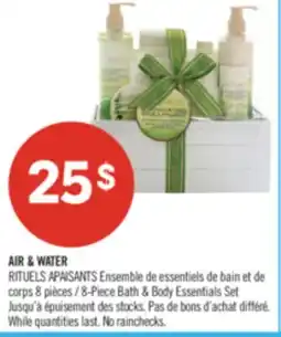 Pharmaprix AIR & WATER 8-Piece Bath & Body Essentials Set offer