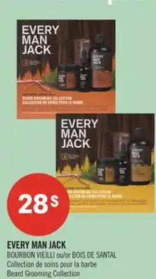 Pharmaprix EVERY MAN JACK BOURBON VIEILLI or BOIS DE SANTAL Beard Grooming Collection offer