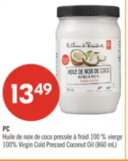 Pharmaprix PC Huile 100% Virgin Cold Pressed Coconut Oil offer