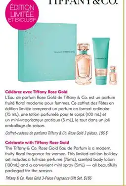 Pharmaprix Tiffany & Co. Rose Gold 3-Piece Fragrance Gift Set offer