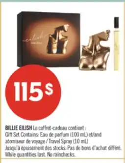 Pharmaprix BILLIE EILISH Gift Set Contains: Eau de parfum (100 mL) and Travel Spray (10 mL) offer