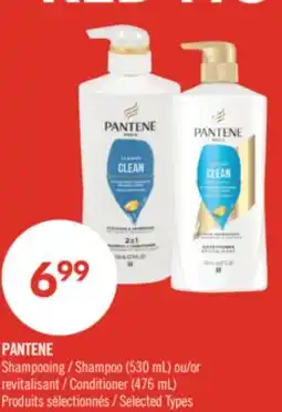 Pharmaprix PANTENE Shampoo (530 mL) or Conditioner (476 mL) offer