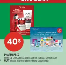 Pharmaprix PHARMAPRIX SOINS DE LA PEAU ESSENTIELS Gift Set or OLAY Micro-Sculpting Kit offer