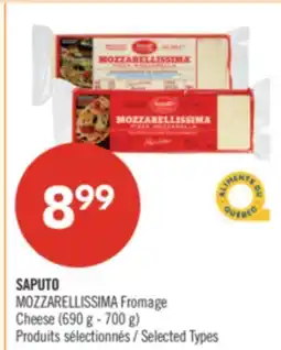 Pharmaprix SAPUTO MOZZARELLISSIMA Cheese offer