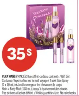Pharmaprix VERA WANG PRINCESS Gift Set Contains: Travel Size Spray (2 x 10 mL) and Hair + Body Mist (118 mL) offer