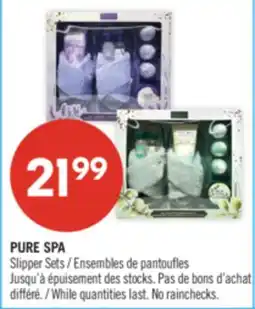 Pharmaprix PURE SPA Slipper Sets offer