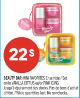Pharmaprix BEAUTY BAR MINI FAVORITES Set in VANILLA CITRUS or PINK ICING offer