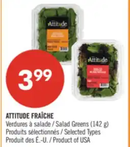 Pharmaprix ATTITUDEFRAÎCHE Salad Greens offer