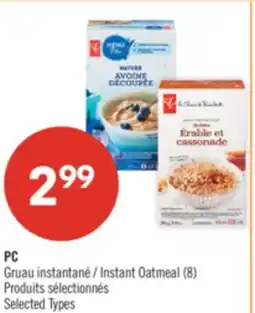 Pharmaprix PC Instant Oatmeal offer