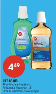 Pharmaprix LIFE BRAND Antibacterial Mouthwash offer