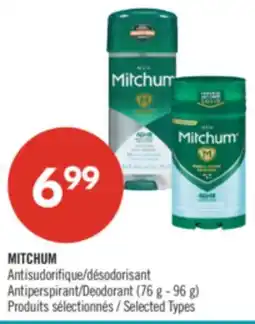 Pharmaprix MITCHUM Antiperspirant/Deodorant offer