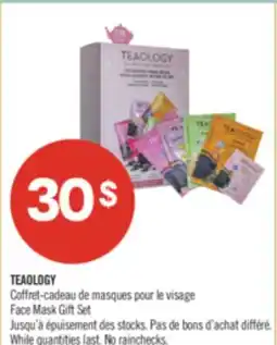 Pharmaprix TEAOLOGY Face Mask Gift Set offer