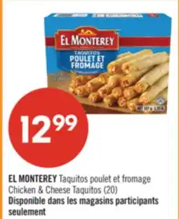 Pharmaprix EL MONTEREY Chicken & Cheese Taquitos offer