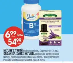 Pharmaprix NATURE'S TRUTH Essential Oil (15 mL), ORGANIKA, SWISS NATUREL Natural Health or Vitamin Products offer