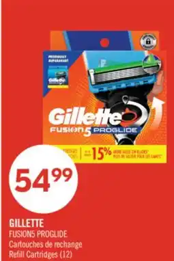 Pharmaprix GILLETTE FUSION5 PROGLIDE Refill Cartridges offer
