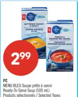 Pharmaprix PC MENU BLEU Ready-To-Serve Soup offer