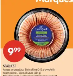 Pharmaprix SEAQUEST Shrimp Ring (340 g) with Cocktail Sauce (114 g) offer