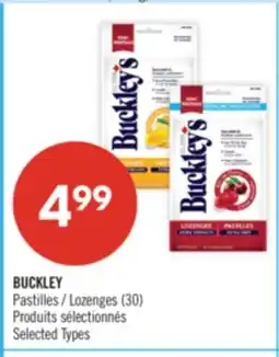 Pharmaprix BUCKLEY Lozenges offer