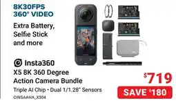 Visions Electronics Insta360 X5 8K 360 Degree Action Camera Bundle offer