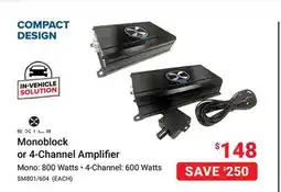 Visions Electronics EXILE Monoblock or 4-Channel Amplifier offer