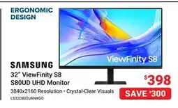 Visions Electronics Samsung 32 ViewFinity S8 S80UD UHD Monitor offer