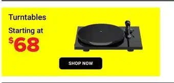 Visions Electronics SHOP NOW Turntables offer