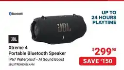 Visions Electronics JBL Xtreme 4 Portable Bluetooth Speaker offer