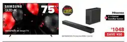 Visions Electronics Samsung 75 Q6FAFXZC 4K Smart TV offer