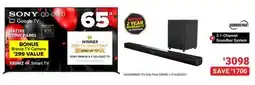 Visions Electronics Sony 65 X80M2 4K Smart TV offer