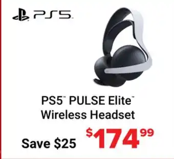 Visions Electronics PlayStation PULSE Elite Wireless Gaming Headset for PlayStation 5 offer