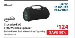 Visions Electronics SOUNDSTAGE Crusader-EVO IPX6 Wireless Speaker offer