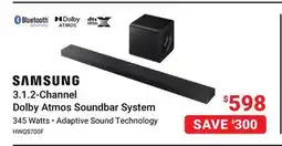Visions Electronics Samsung 3.1.2-Channel Dolby Atmos Soundbar System offer