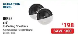 Visions Electronics KEF 6.5 In-Ceiling Speakers offer