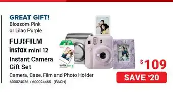 Visions Electronics Fujifilm Instax Mini 12 Instant Camera Gift Set offer