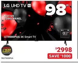 Visions Electronics LG 98 UT9000PUA 4K Smart TV offer