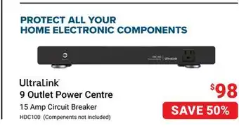 Visions Electronics Ultralink 9 Outlet Power Centre offer