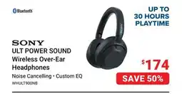 Visions Electronics Sony ULT POWER SOUND Wireless Over-Ear Headphones offer