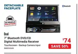 Visions Electronics Dual 7 Bluetooth DVD/CD Digital Multimedia Receiver offer