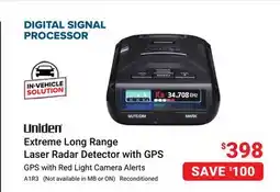 Visions Electronics Uniden Extreme Long Range Laser Radar Detector with GPS offer