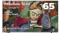 Visions Electronics Hisense 65 S7N Canvas 4K Smart TV offer