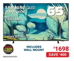 Visions Electronics Samsung 65 LS03FA 4K Smart TV offer