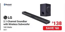 Visions Electronics LG 2.1-Channel Soundbar with Wireless Subwoofer offer