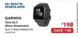 Visions Electronics Garmin Venu Sq 2 40mm Smartwatch offer