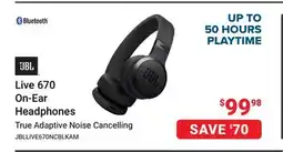 Visions Electronics JBL Live 670 On-Ear Headphones offer