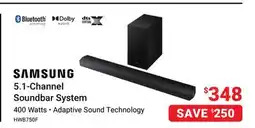 Visions Electronics SAMSUNG 5.1-Channel Soundbar System offer