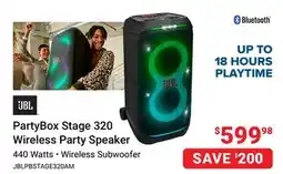 Visions Electronics JBL PartyBox Stage 320 Wireless Party Speaker offer