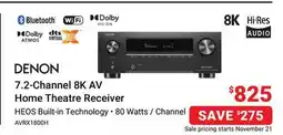 Visions Electronics Denon 7.2-Channel 8K AV Home Theatre Receiver offer